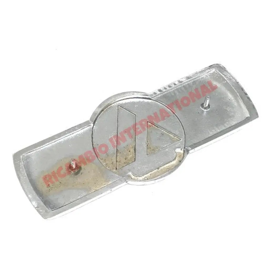 Front Chrome Badge & Clips - Classic Autobianchi 500 Giardiniera - Badges & Emblems