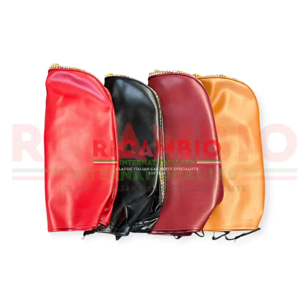 Front Cloth Seat Cover Set - Black - Classic Fiat 500 Parts & Spares