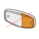 Front Combination Repeater Lamp Lens Cover - Lancia Fulvia - Lamps & Lighting