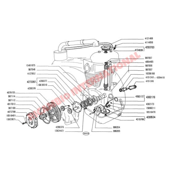 Front Crank Pulley Cover Bolt Kit - Classic Fiat 500 126 - Engine & Associated Items