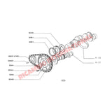 Front Crankshaft Sealing Kit - Classic Fiat 500,126 - Mechanical & Engine Parts