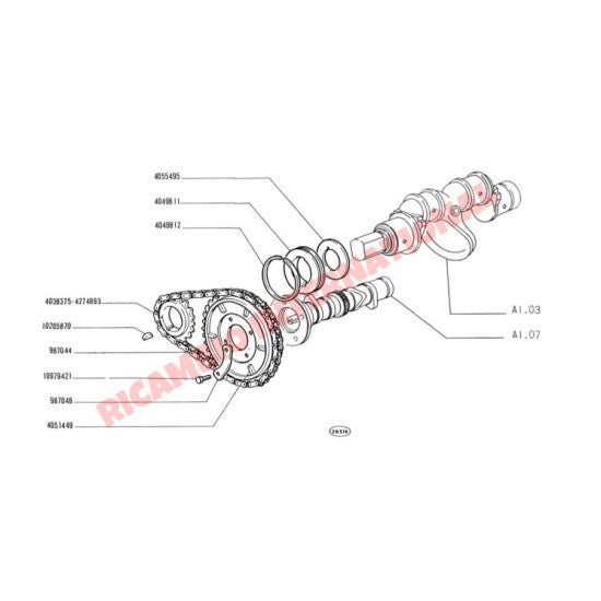 Front Crankshaft Sealing Ring - Classic Fiat 500,126 - Mechanical & Engine Parts
