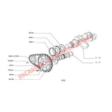 Front Crankshaft Sealing Ring - Classic Fiat 500,126 - Mechanical & Engine Parts