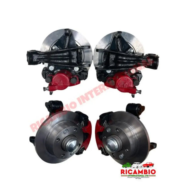 Front Disc Brake Conversion Kit (10 INCH) - Classic Fiat 500 & 126 - Uprated Brake Parts