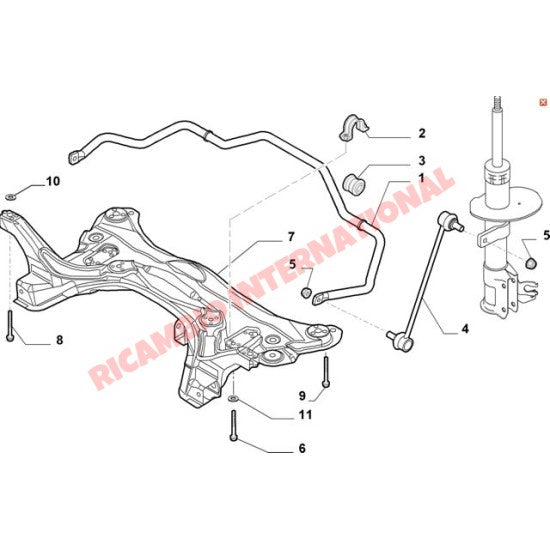 Front Drop Link/Tie Bar - New Fiat Panda - Steering - Shaft & Suspension
