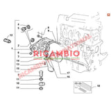 Front Engine Crankshaft Oil Seal - Classic Fiat Panda New Panda,Cinquecento,Seicento,Punto,Doblo,Uno - Gaskets