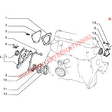 Front Engine Crankshaft Oil Seal - Fiat 124,125,128,131,132,X19 Lancia Beta - Gaskets - Seals - Grommets and Rubber