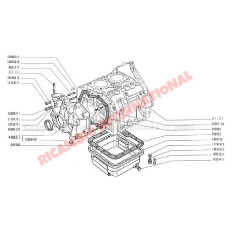 Front Engine Crankshaft Oil Seal - Fiat Punto MK1 Bravo/a Marea Multipla Fiorino Scudo - Gaskets and Seals