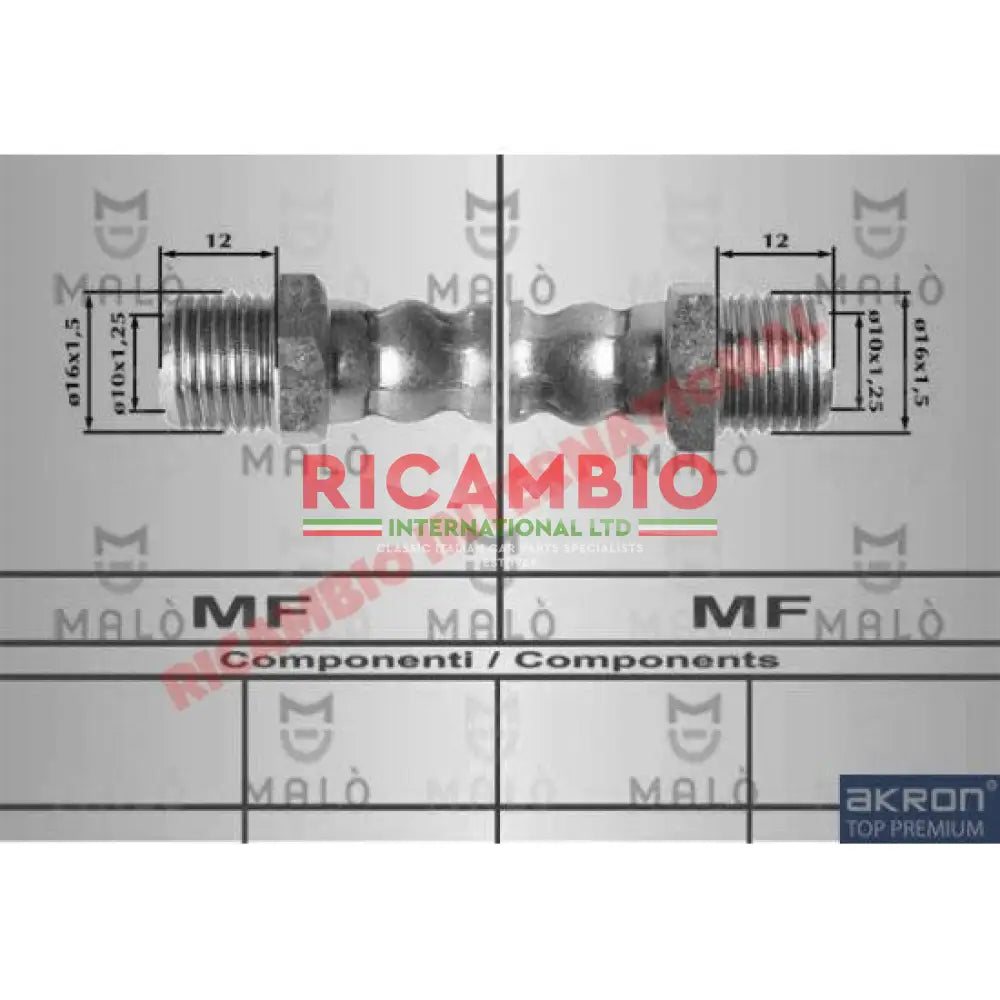 Front Flexible Brake Hose (455mm) - Lancia Fulvia S1 - Lancia Fulvia Brake Part & Components