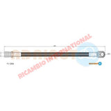 Front Flexible Brake Hose - Classic Fiat 500,126 Autobianchi Bianchina - Brake Parts and Components