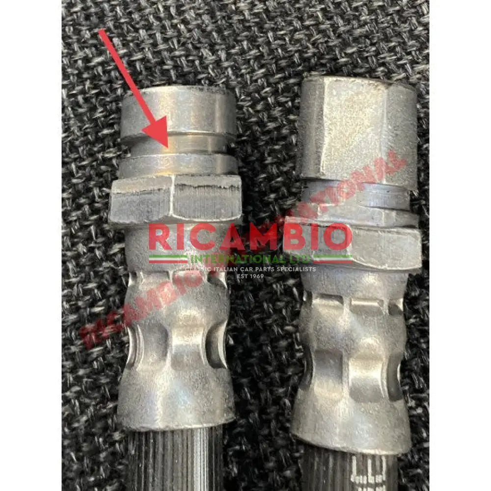 Front Flexible Brake Hose - Classic Fiat 500 - Hydraulic & Related Parts
