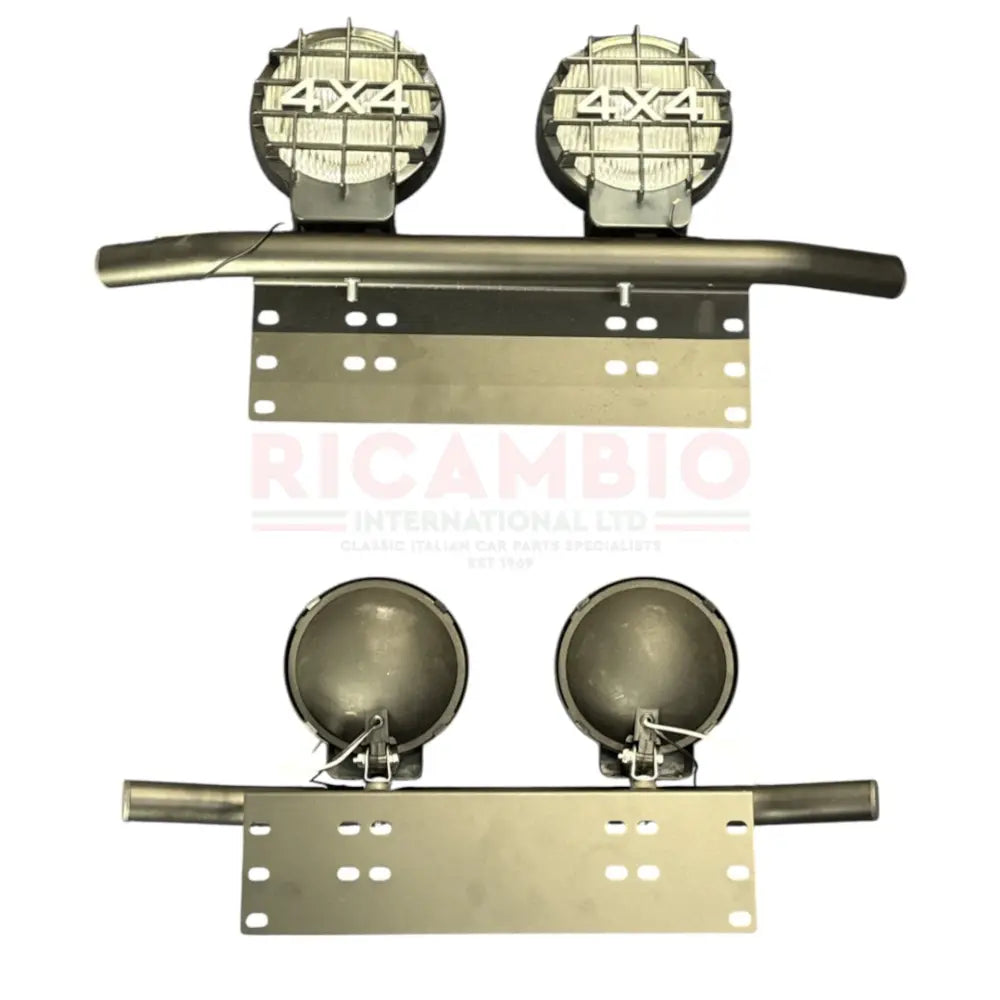 Front Fog Lamp Bar Kit - Classic Fiat Panda - White