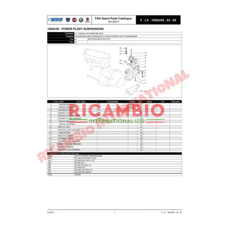 Front Gearbox & Engine Mount/Mounting - Fiat Panda Lancia Y10 - Lancia Y10