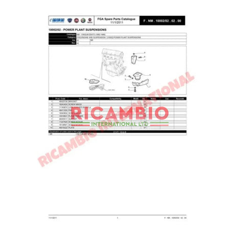 Front Gearbox Mount/Mounting - Fiat Cinquecento - Engine Parts