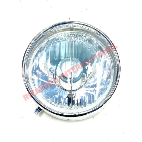 Front Head Lamp & Chrome Bezel LHD (Carello) - Classic Fiat 500 - Lights - Lamps and Lenses