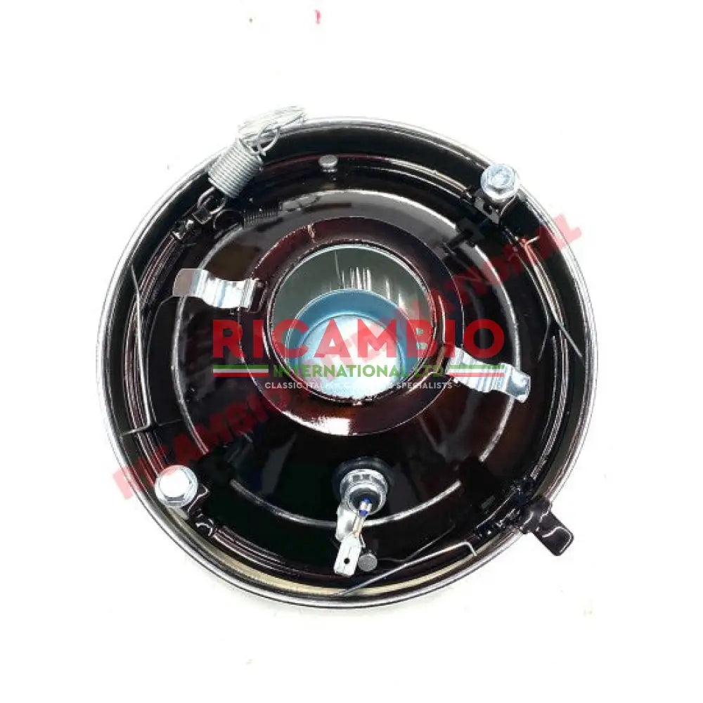Front Head Lamp & Chrome Bezel LHD (Carello) - Classic Fiat 500 - Lights - Lamps and Lenses