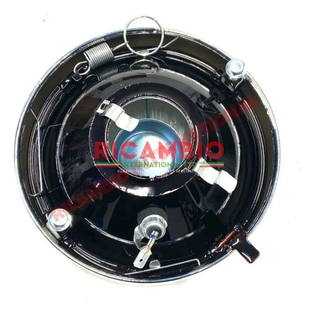 Front Head Lamp & Chrome Bezel RHD (Carello) - Classic Fiat 500 - Lights - Lamps and Lenses