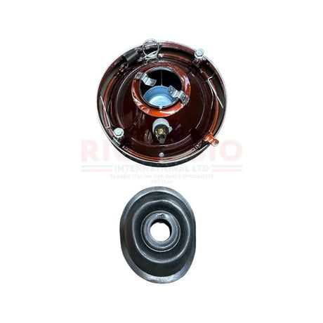 Front Head Lamp & Chrome Bezel RHD (Carello) - Classic Fiat 500 - Lights - Lamps and Lenses