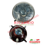 Front Head Lamp inc Parking light RHD (Carello) - Classic Fiat 500 - Front Lamps and Associated Items