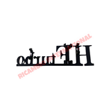 Front ’HF Turbo’ grille badge - Lancia Delta - Badges & Emblems