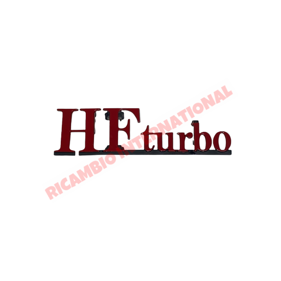 Front ’HF Turbo’ grille badge - Lancia Delta - Badges & Emblems