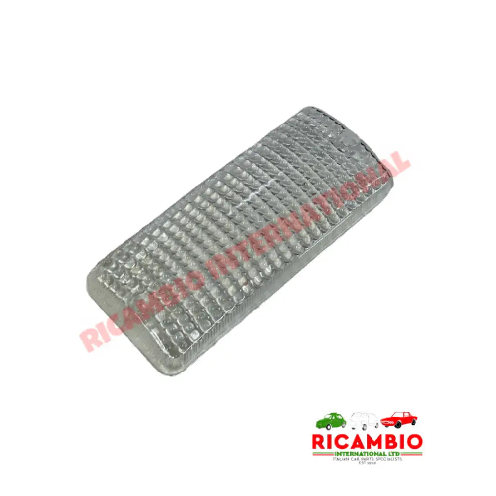 Front Indicator Lamp Lens WHITE - Fiat 850 Sport Spider De Tomaso Pantera - Lights - Lamps and Lenses