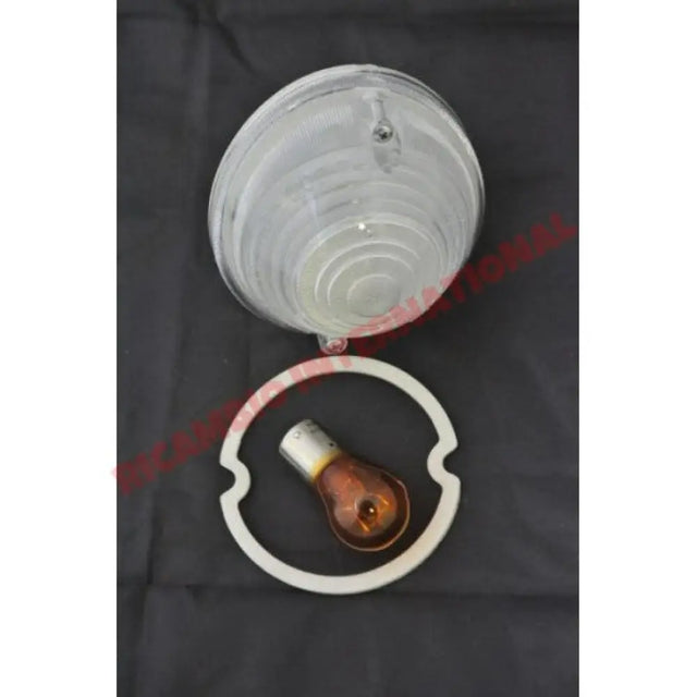 Front Indicator Lamp,Seal & Bulb (White) - Classic Fiat 500 - Lights - Lamps and Lenses