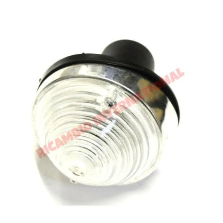 Front Indicator Lamp White (Aluminium) - Classic Fiat 500 600 - Lights - Lamps and Lenses