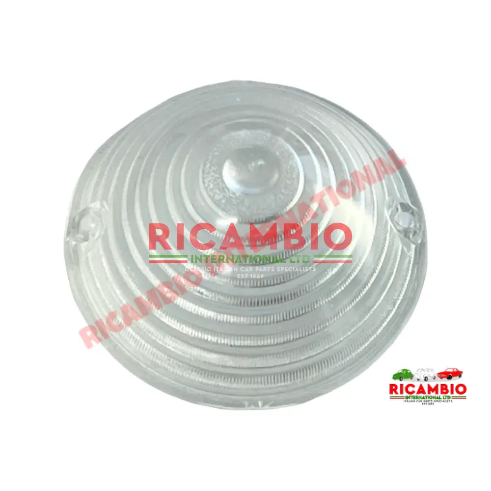Front Indicator Lens White/Clear - Classic Fiat 500,600 & 1100 - Lights - Lamps & Lenses