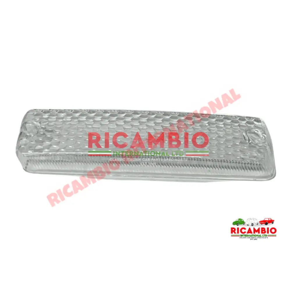 Front Indicator Lens WHITE - Lancia Fulvia - Lamps & Lighting