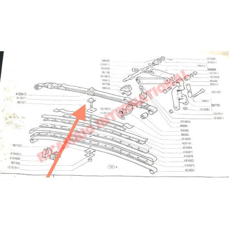 Front Leaf Spring Centre Bump Stop - Classic Fiat 500,126 Autobianchi Bianchina - Suspension Parts