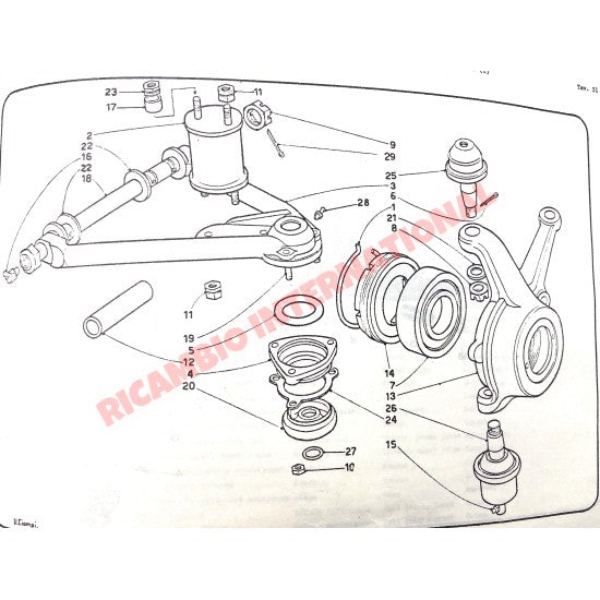 Front Leaf Spring Support (70mm) - Lancia Fulvia Flavia - Suspension