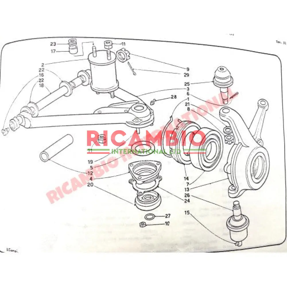 Front Leaf Spring Support (70mm) - Lancia Fulvia Flavia - Suspension