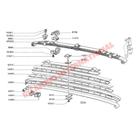 Front Leaf Spring Support - Classic Fiat 500 - Suspension Parts