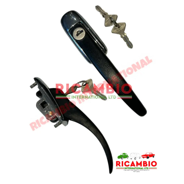 Front Outer Door Handle & Keys - Fiat 900T/E - Handles - Locks and Catches