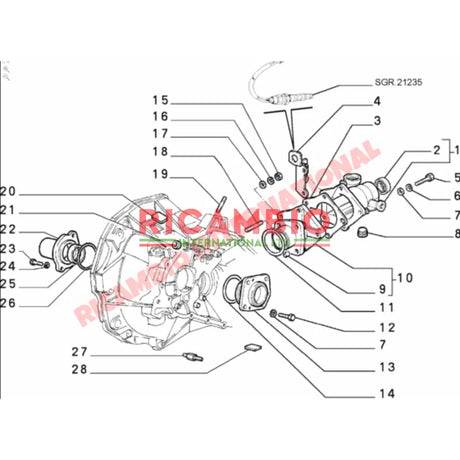 Front Prop Shaft Oil Seal - Classic Fiat Panda - Gaskets and Seals