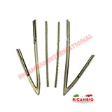 Front Quarter Light Window Rubber Seal Kit - Fiat 850 Sports Coupe - Gaskets - Seals - Grommets and Rubber Parts