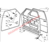 Front Rear Door Seal - Fiat Croma Lancia Thema - Gaskets and Seals