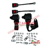 Front Seat Belt Kit Automatic (BLACK) - Lancia Fulvia - Lancia Fulvia Interior Parts