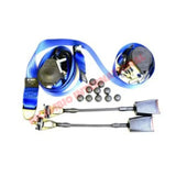 Front Seat Belt Kit Automatic (BLUE) - Classic Fiat 500 126 600 850 900 - Classic Fiat 500 Parts & Spares