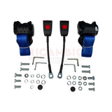 Front Seat Belt Kit Automatic - Classic Fiat 500 126 600 850 900 - Blue - Classic Fiat 500 Parts & Spares