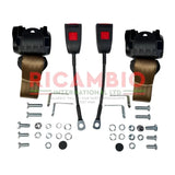 Front Seat Belt Kit Automatic - Classic Fiat 500 126 600 850 900 - Coffee Cream - Classic Fiat 500 Parts & Spares