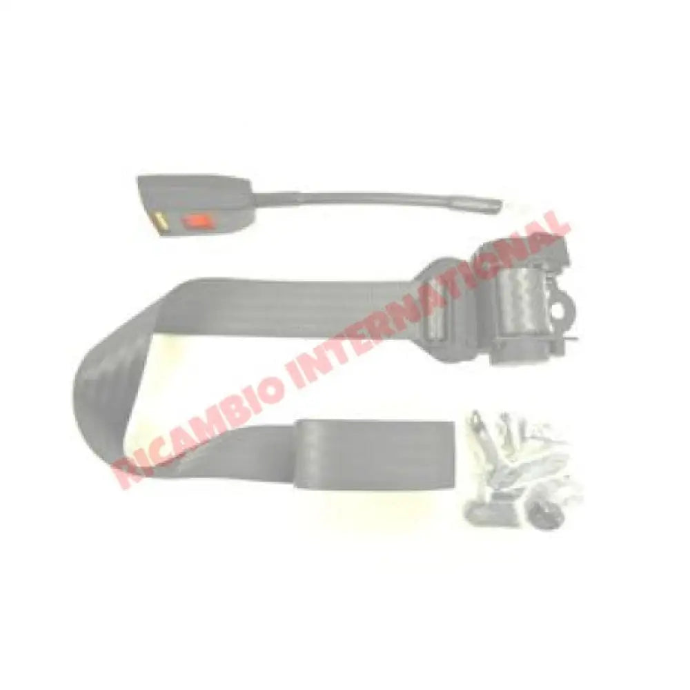 Front Seat Belt Kit Automatic (GREY) - Classic Fiat 500 126 600 850 900 - Classic Fiat 500 Parts & Spares
