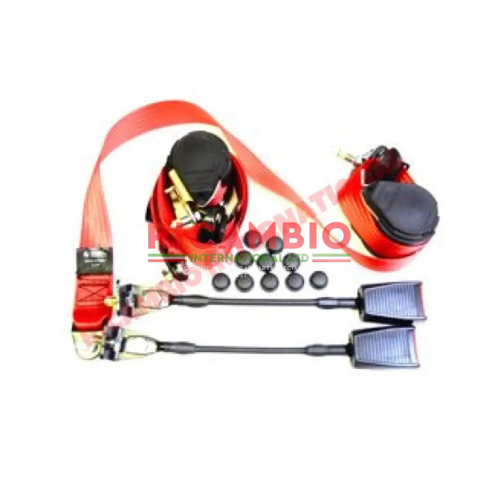 Front Seat Belt Kit Automatic (RACING RED) - Lancia Fulvia - Lancia Fulvia