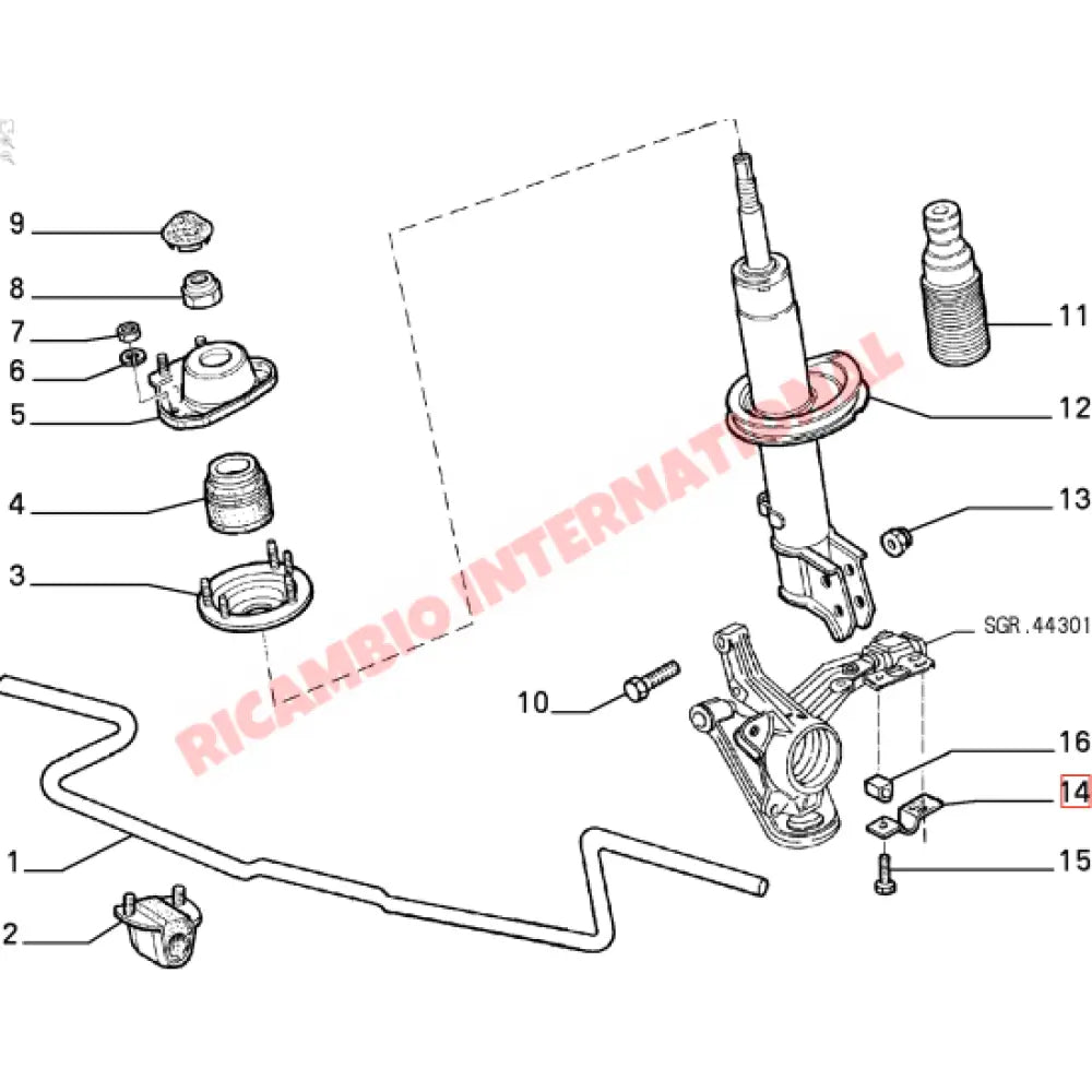 Front Shock Absorber Buffer - Fiat Uno - Steering - Shaft and Suspension Parts