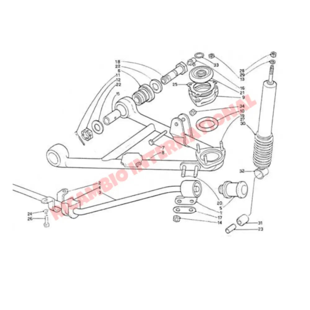 Front Shock Absorber - Lancia Fulvia - Suspension