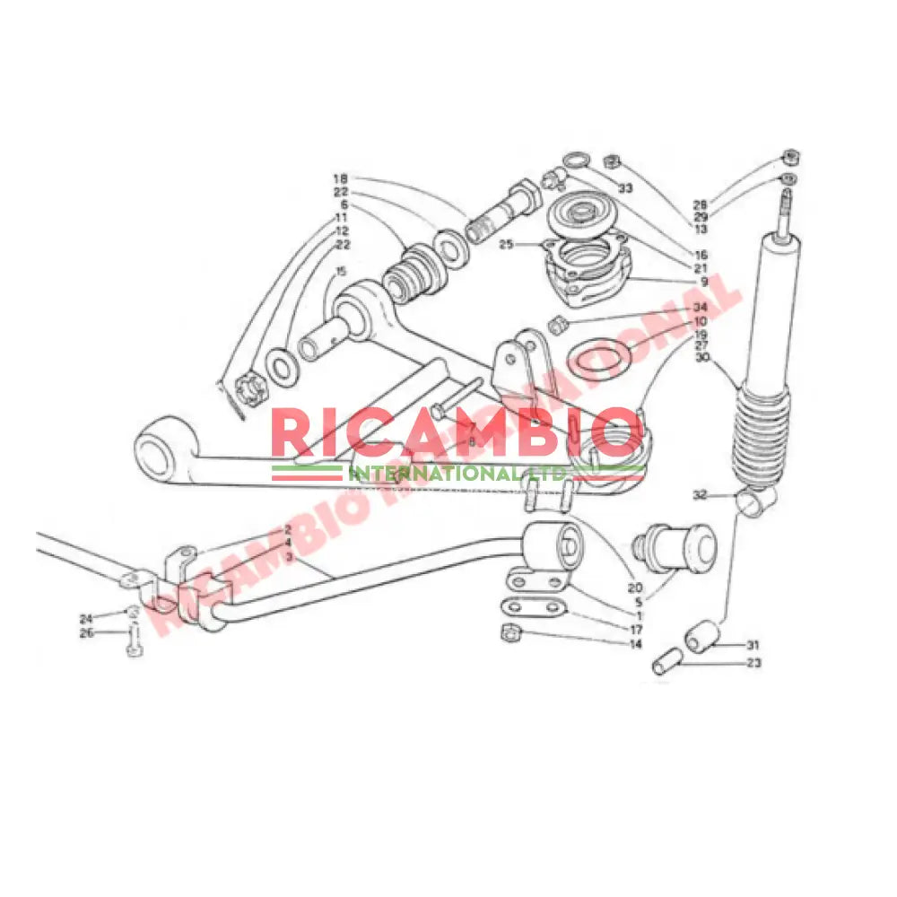 Front Shock Absorber - Lancia Fulvia - Suspension