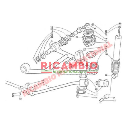 Front Shock Absorber - Lancia Fulvia - Suspension