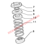 Front Shock Absorber Mounting Bearing - Classic Fiat Panda,New Panda,Uno,Strada/Ritmo Autobianchi A112,Lancia Y10