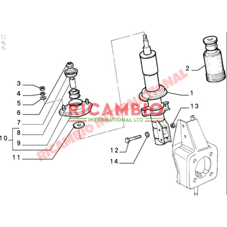 Front Shock Absorber Rubber Bump Stop - Classic Fiat Panda - Suspension and Related Parts